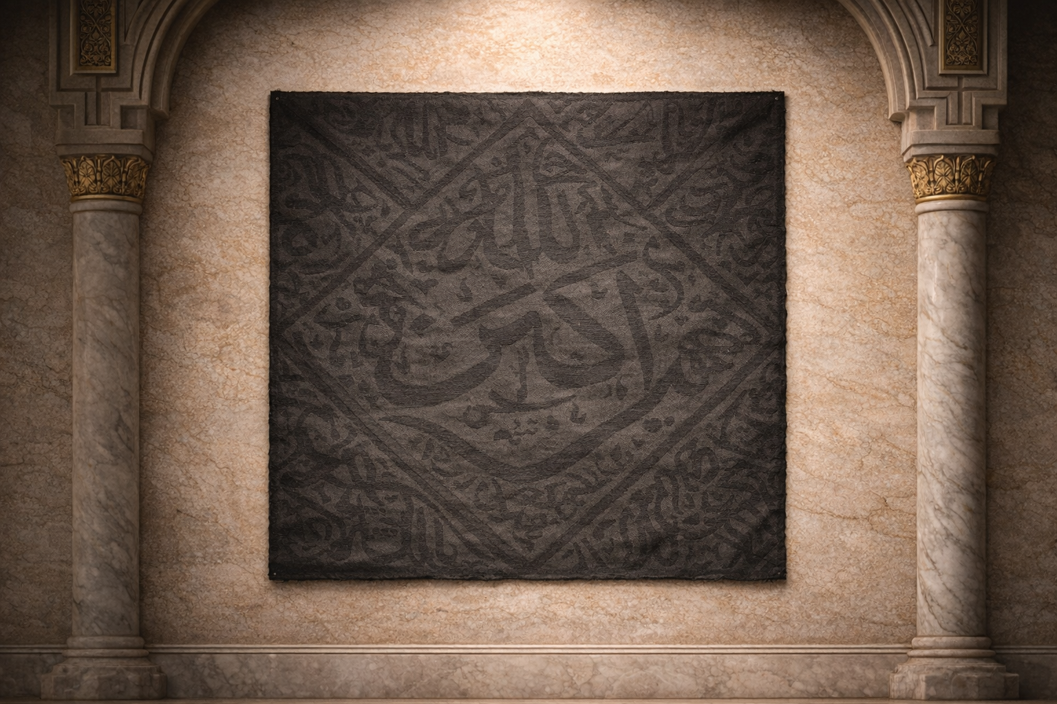 Makkah & Madinah Fabric Cloths Combo Set (4 Pieces) – Sacred Islamic Collection - Image 3