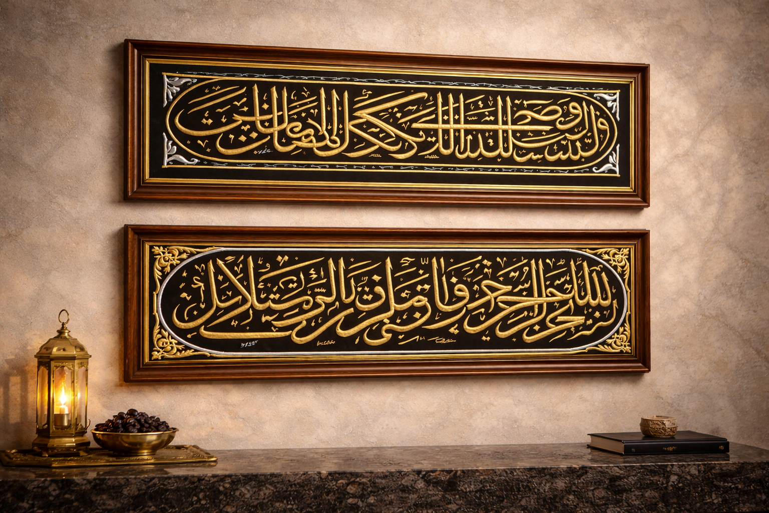 Authentic Kaaba Hizam Belt Set (2 Pieces) – Original Kiswah Sacred Textile - Image 2