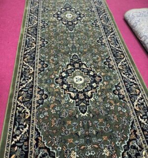 Rawdah Carpet 4.5 Meter – Masjid Nabawi Inspired Green Islamic Prayer Carpet | Premium Mosque Style Carpet