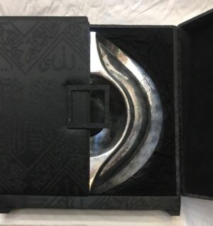Hajar al-Aswad Cover (Kaaba Black Stone Frame) – Sacred Islamic Artifact | Rare Kaaba Relic 1x1 Meter